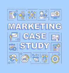 Marketing Case Study Word Concepts Blue Banner