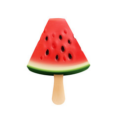 Watermelon Stick Realistic Composition