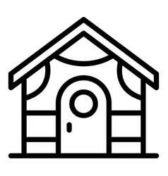 Hay Bungalow Icon Outline Ocean Villa