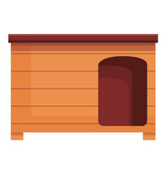 Large Dog Kennel Icon Cartoon Puppy