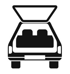 Trunk Door Icon Simple Open Car