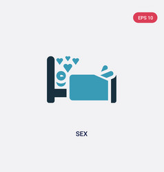 Two Color Sex Icon From People Concept Isolated