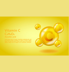 3d Vitamin Molecule C Ascorbic Acid Design