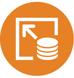 Cdn Storage Icon Orange Color Eps