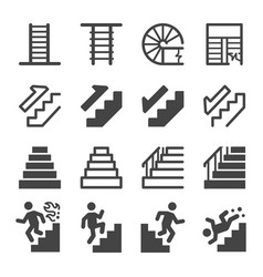 Stairs Icon Set