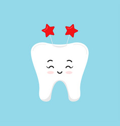 Christmas Tooth With Headband With Stars Dental