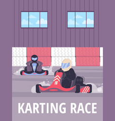 Karting Race Promo Banner Or Poster Backdrop