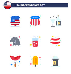 9 Flat Signs For Usa Independence Day Juice