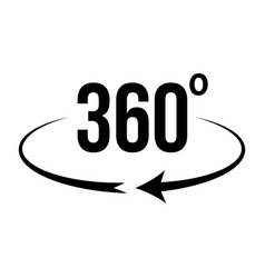 Angle 360 Degrees Sign Icon