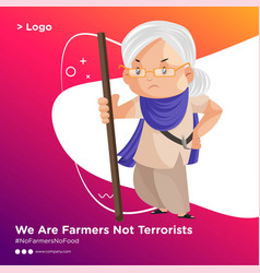 Banner Design Farmer Protest