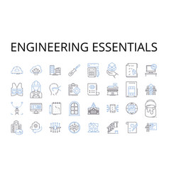 Engineering Essentials Line Icons Collection