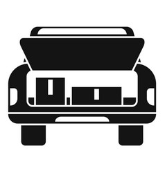 Travel Car Trunk Icon Simple Open Door