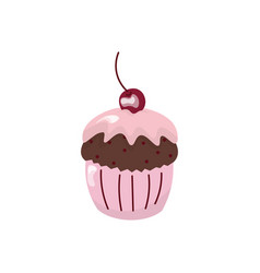 Cartoon Style Clipart Of Sweet Cupcake