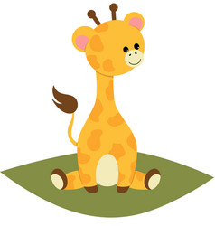 Cute Giraffe Sitting In The Jungle