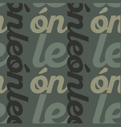 Leon Mexico Seamless Pattern