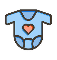 Baby Body Thick Line Filled Colors Icon