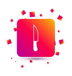 White Knife Icon Isolated On Background