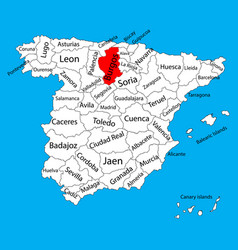 Burgos Map Spain Province Administrative Map