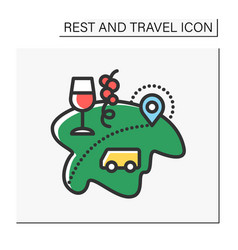 Enotourism Color Icon