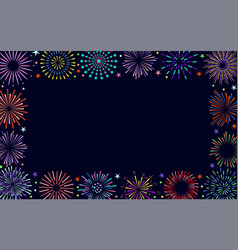 Firework Frame Border Carnival Sun Rays Salute