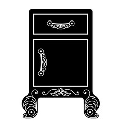 Vintage Night Stand Icon Simple Style