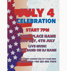 Independence Day Party Poster Flyer Design