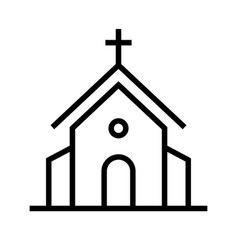 Simple Church Icon Or Christianity