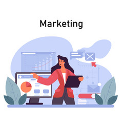 Digital Marketing Concept Flat