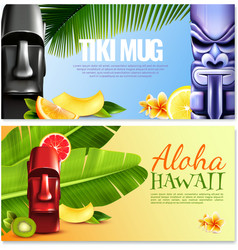 Hawaiian Party Horizontal Banners