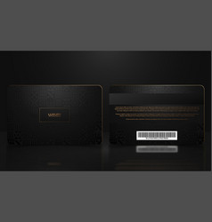 Template Of Membership Or Loyalty Black