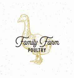 Family Farm Poultry Abstract Sign Symbol