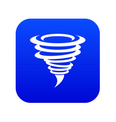 Tornado Icon Digital Blue