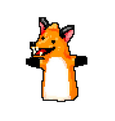 Fox Hand Puppet Game Pixel Art