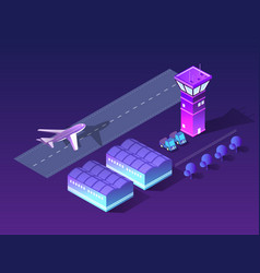 Future 3d Isometric Airport