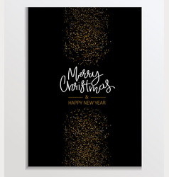 Gold Glitter Card With Confetti Or Fireworks