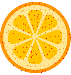 Slice Of Mandarin Orange Or Citrus Fruit