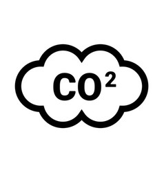 Carbon Dioxide Cloud Icon Or Co2