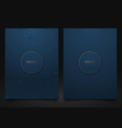 Set Blue Packaging Templates With Different