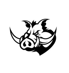 Furious boar head sport club logo concept Vector Image