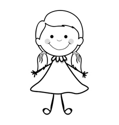 Girl child icon image Royalty Free Vector Image