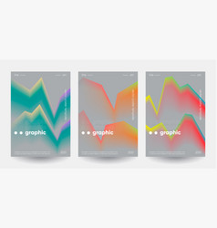 Posters With Gradient Wavy Shapes