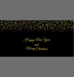 New Years Christmas Card With A Gold Inscription