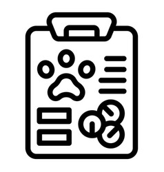 Veterinary Patient Board Icon Outline Pet