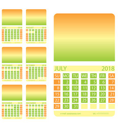 Calendar Grid Second Semester