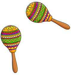 Maracas Cartoon Colored Clipart