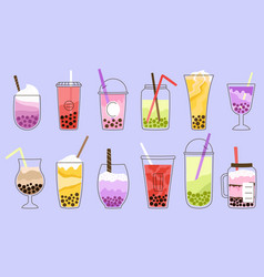 Bubble Milk Tea Kawaii Graphics Taiwan Smoothies