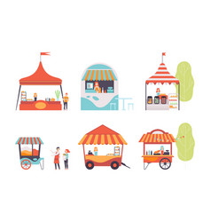 Outdoor Stalls Carts Tents With Seller