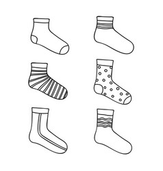 Outline Socks Design