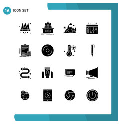 Pack 16 Creative Solid Glyphs Accounting