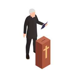 Priest Isometric Icon